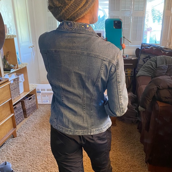 CHRISTINE ALEXANDER Bedazzled Jean Jacket - Picture 6 of 7